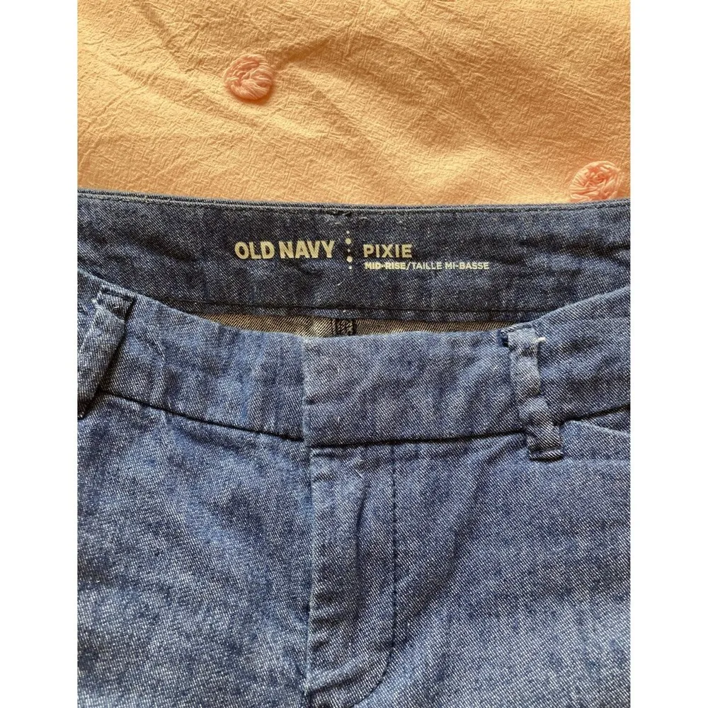 Chambray cropped dress pants - Image 3