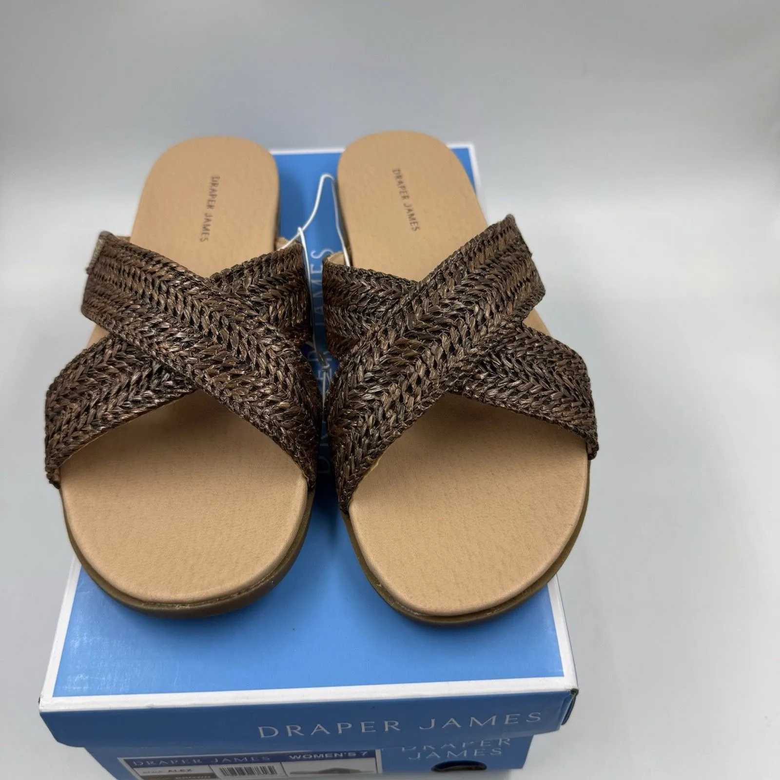 Draper James  Ladies' Raffia Sandals - BROWN (Select Size: 7 - Image 4