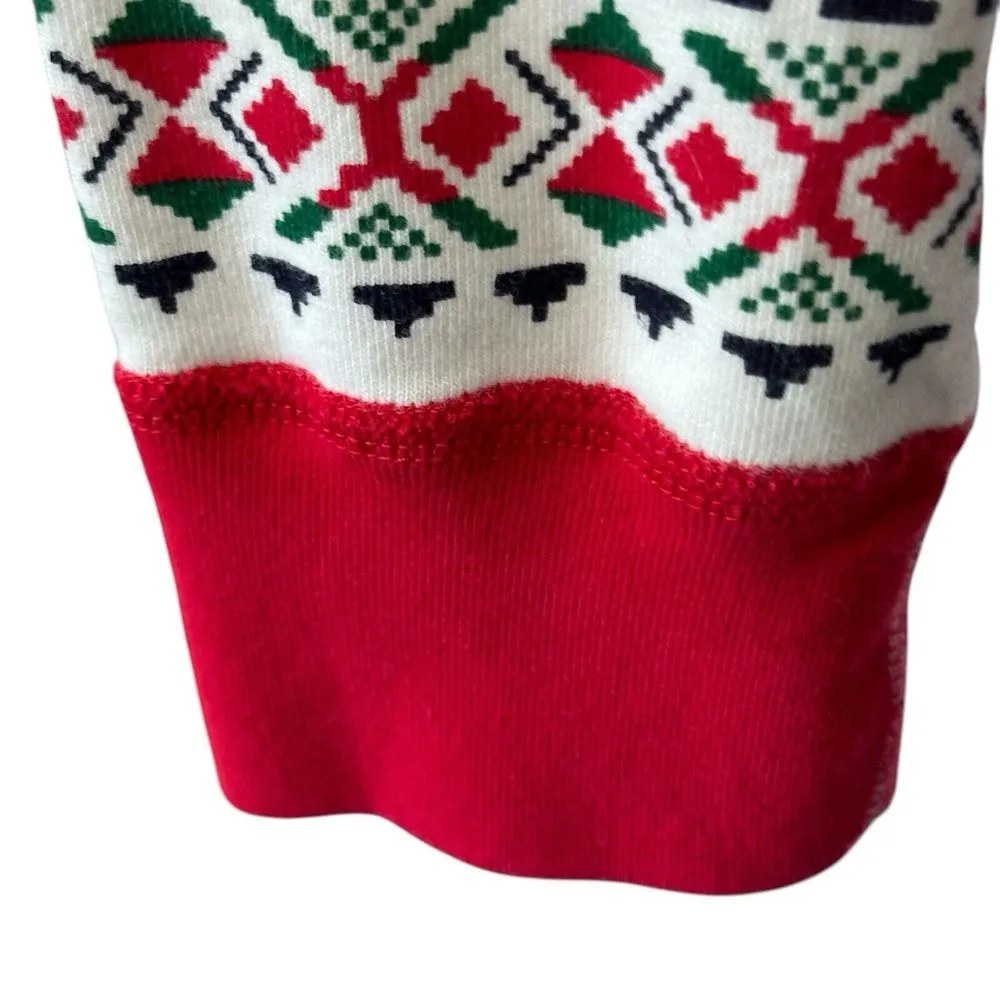 HANNA ANDERSSON Dear Deer Fair Isle Christmas Pajama Set Size Medium - Image 4