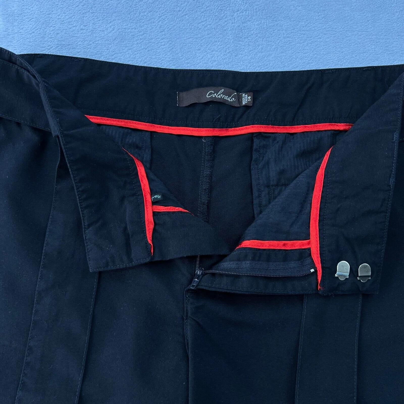 Colorado Classic Women's Knee 15''‎ Short Size 14 Black Summer Casual Workwear - Image 5