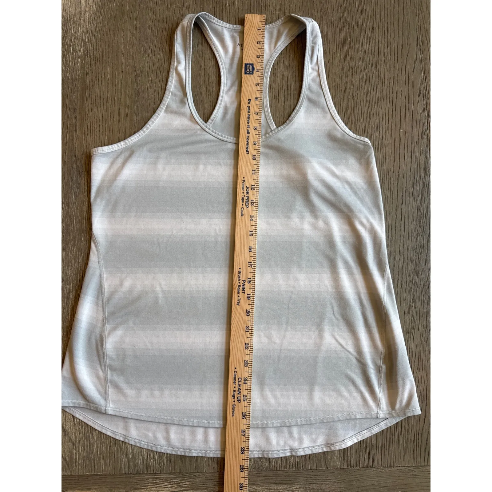 Athleta Striped Tank Top Racerback‎ Sleeveless Athletic Casual Womens XL - Image 2