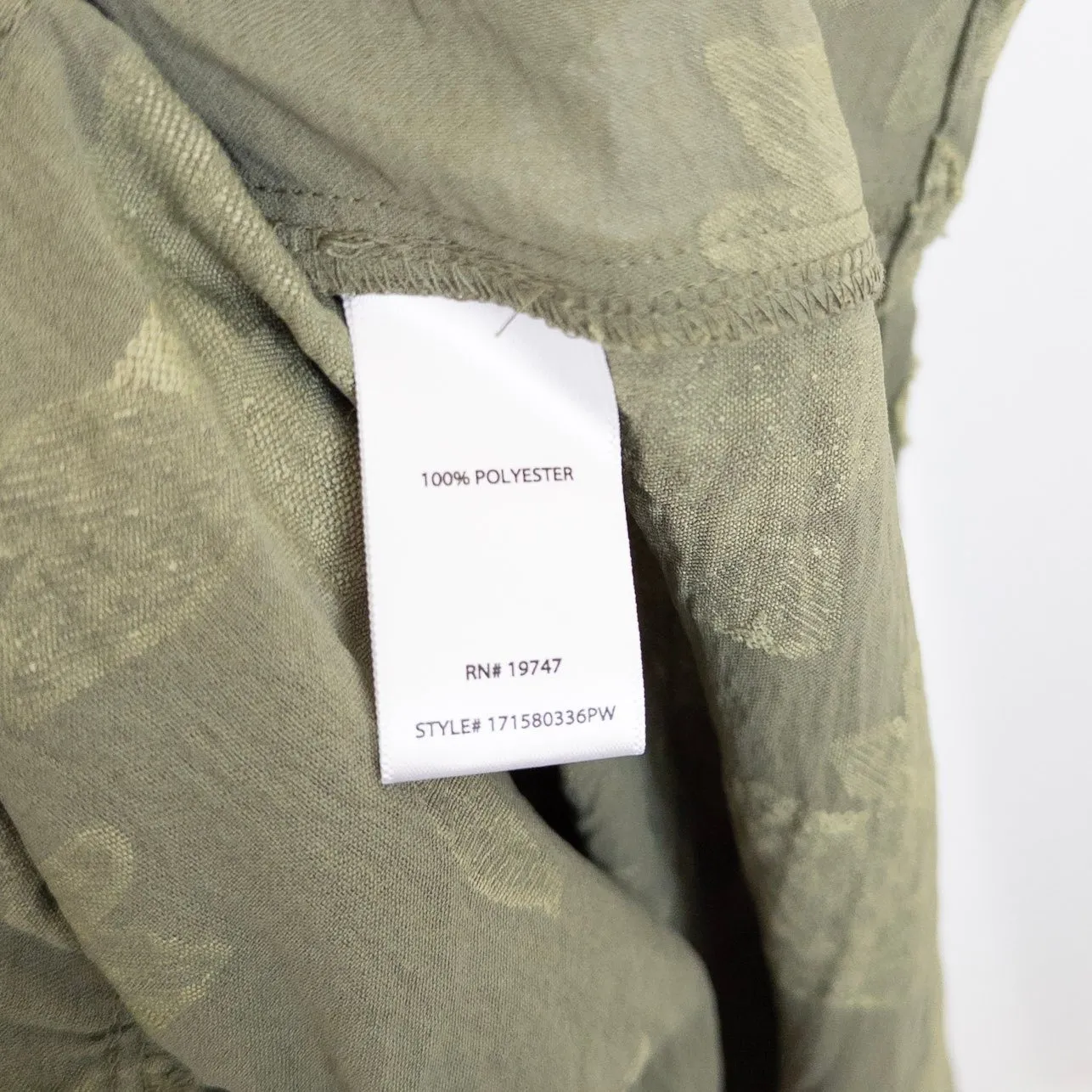 The Pioneer Womens Dress Size M Green Floral Tiered Midi Boho‎ Cottage Prairie Size M - Image 5