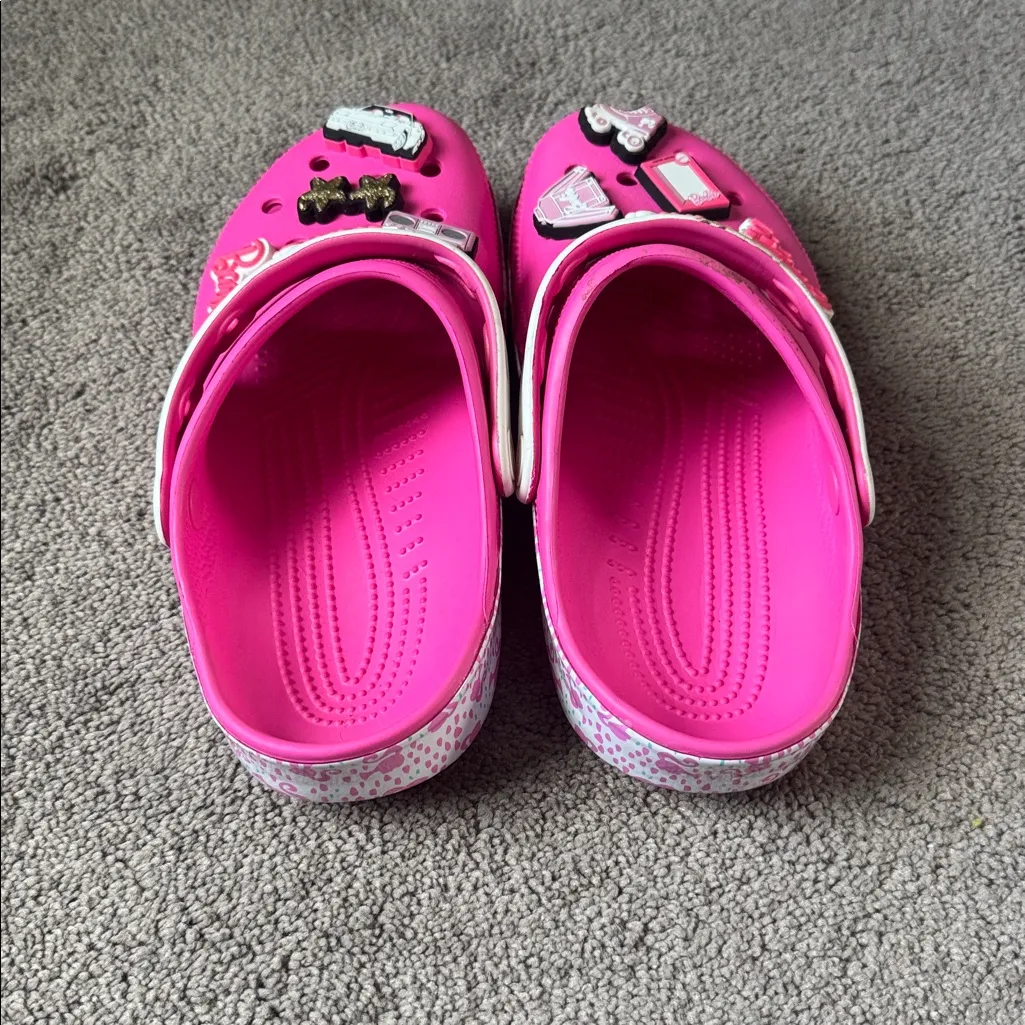Crocs Pink Barbie Classic Clogs SIZE M6 W8 - Image 2