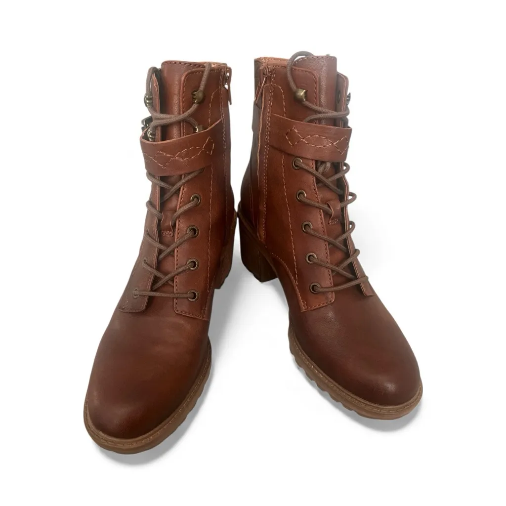 Zodiac Brown Leather Ankle Boots Size 10 - Image 8