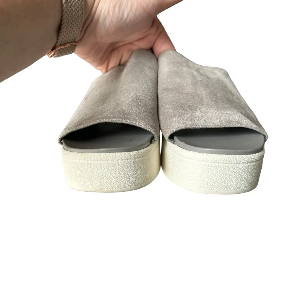 Marc Fisher - Kandis Gray Suede Platform Slip On Shoes Sz 9 - Image 6