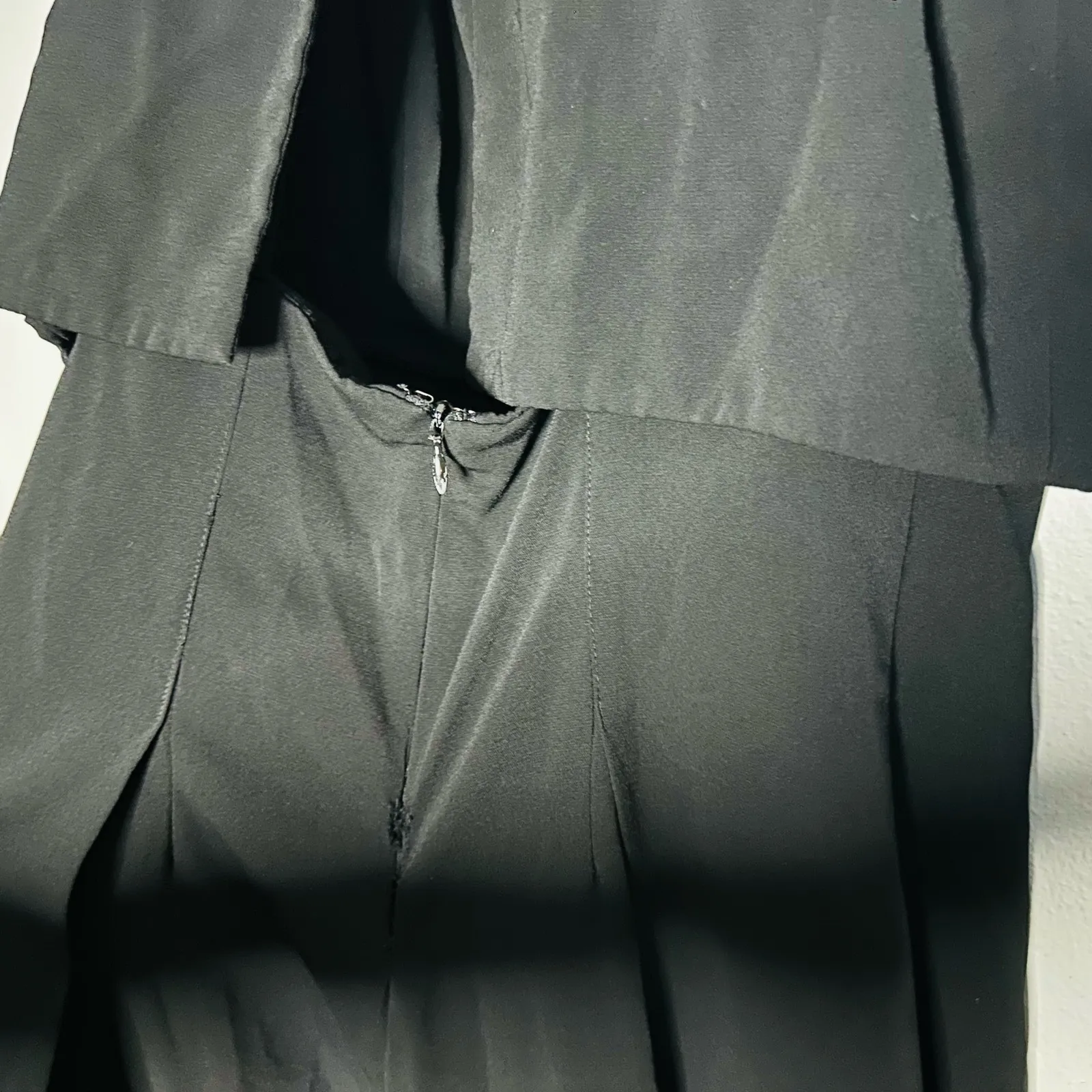 JILL STUART Black Popover Jumpsuit Sleeveless Crewneck Wide Leg Jumpsuit Size 4 - Image 6