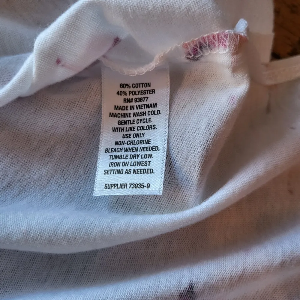 a.n.a A New Approach Flamingo Print T-Shirt White Size Medium - Image 5