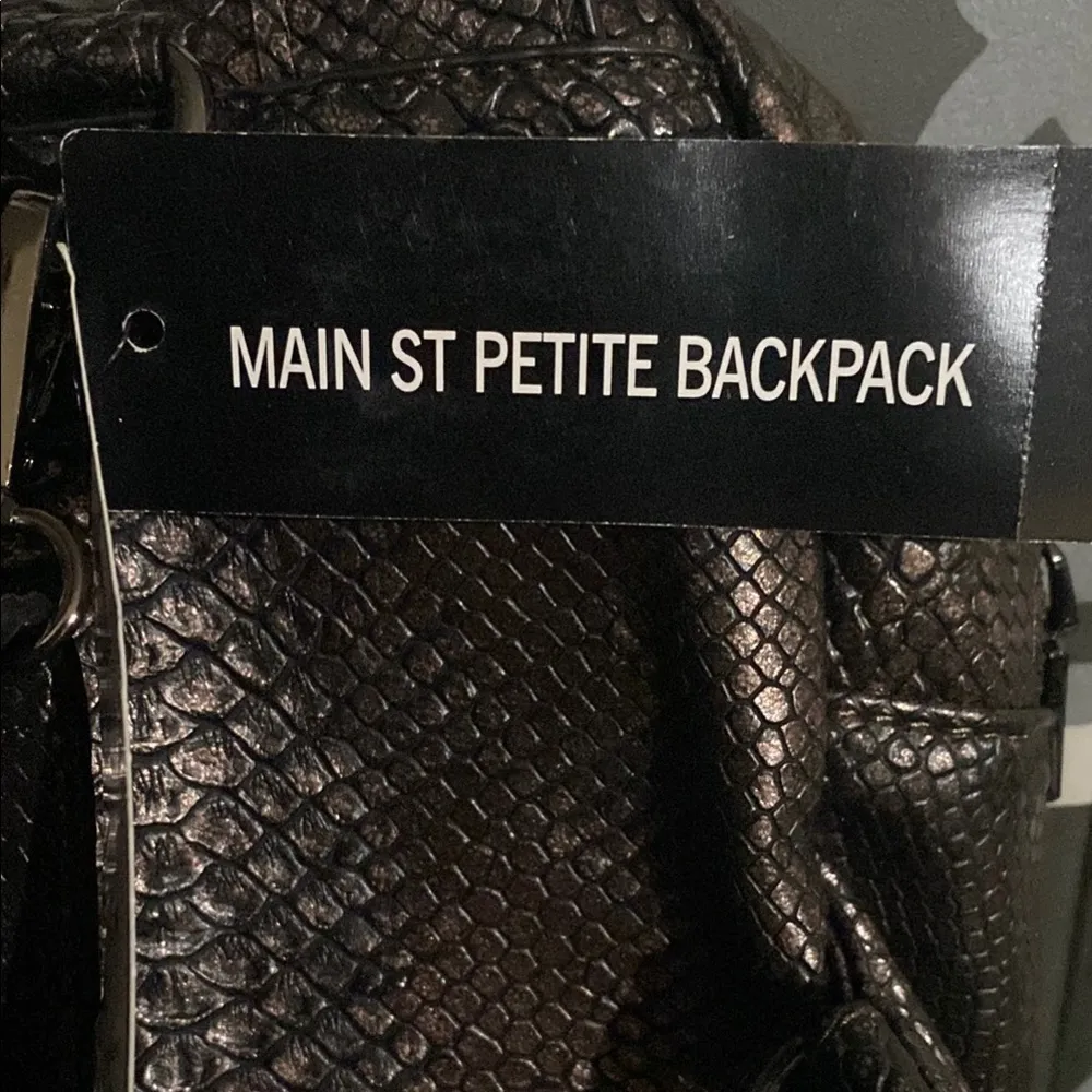 BCBG Paris Main St Petite Backpack Black - Image 5