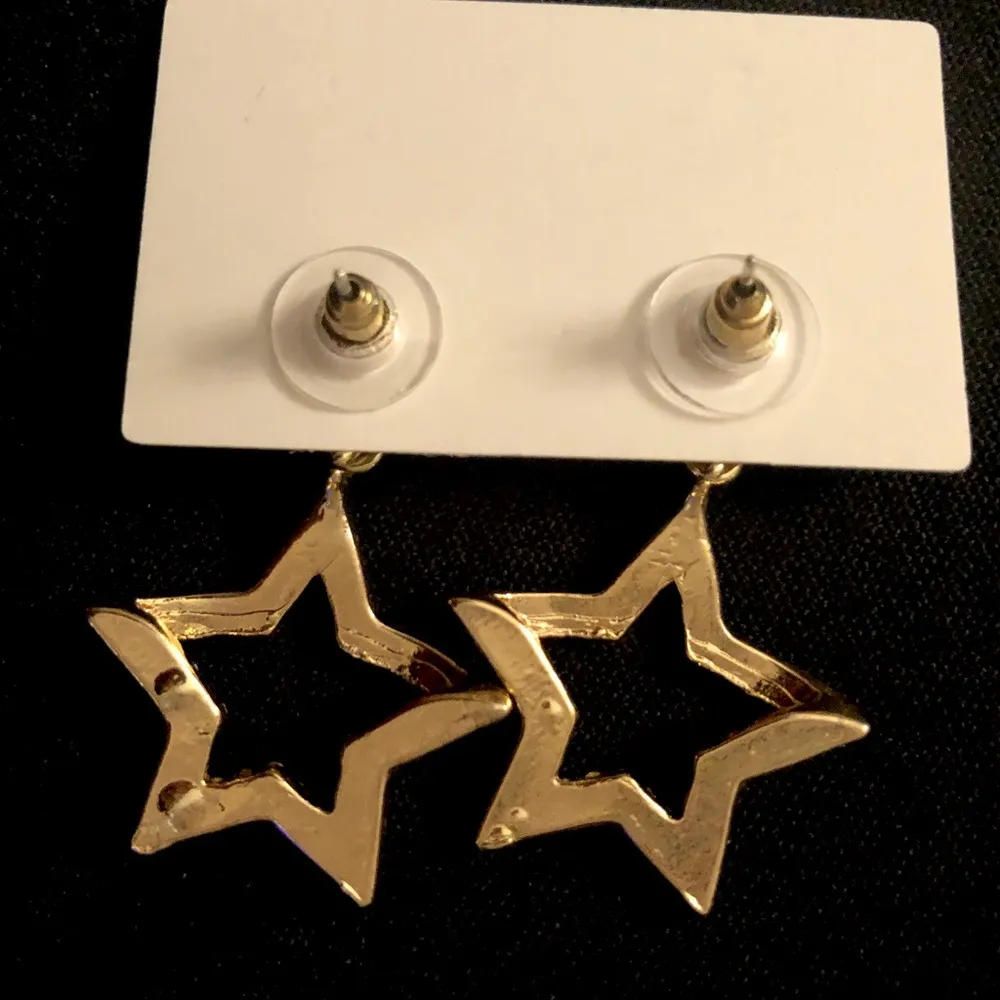 Star dangle drop rhinestone earrings stars ⭐️ - Image 5