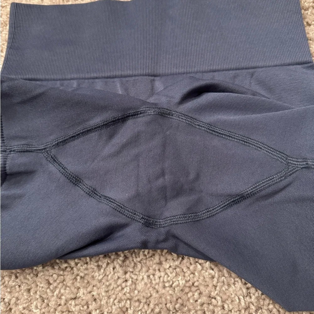 Tala Navy Workout Spandex Shorts Blue - Image 2