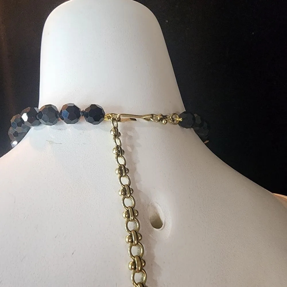 Heidi Daus How Suite It Is Beaded Crystal Necklace Gold - Image 5