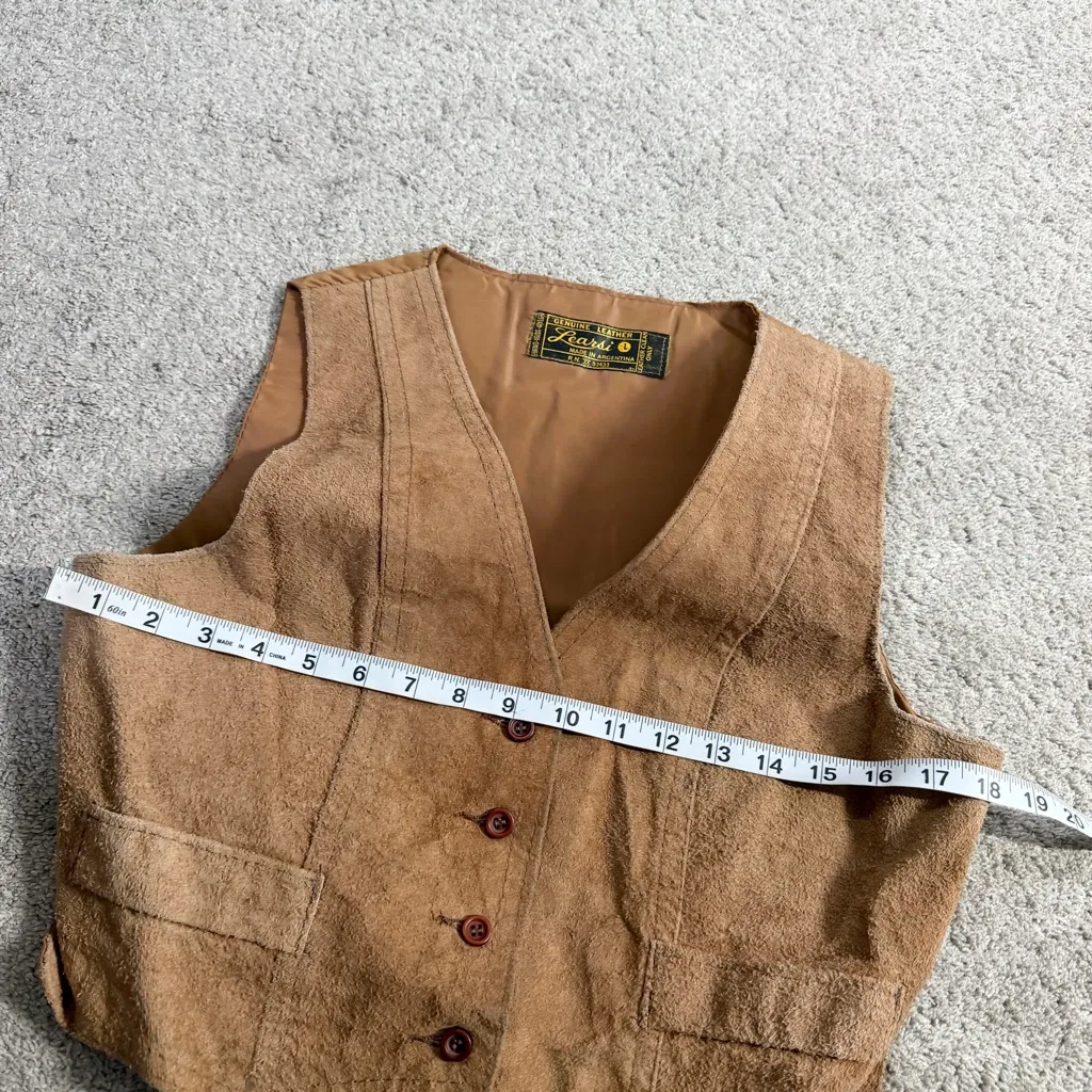 Learsi Women’s Genuine Leather Suede Vest V - Image 8