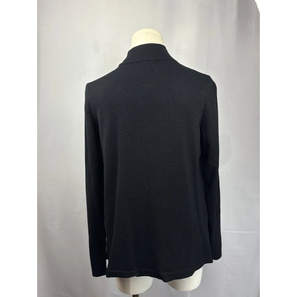 Charter Club Black Turtleneck Sweater Small Rayon & Nylon Womens - Image 3