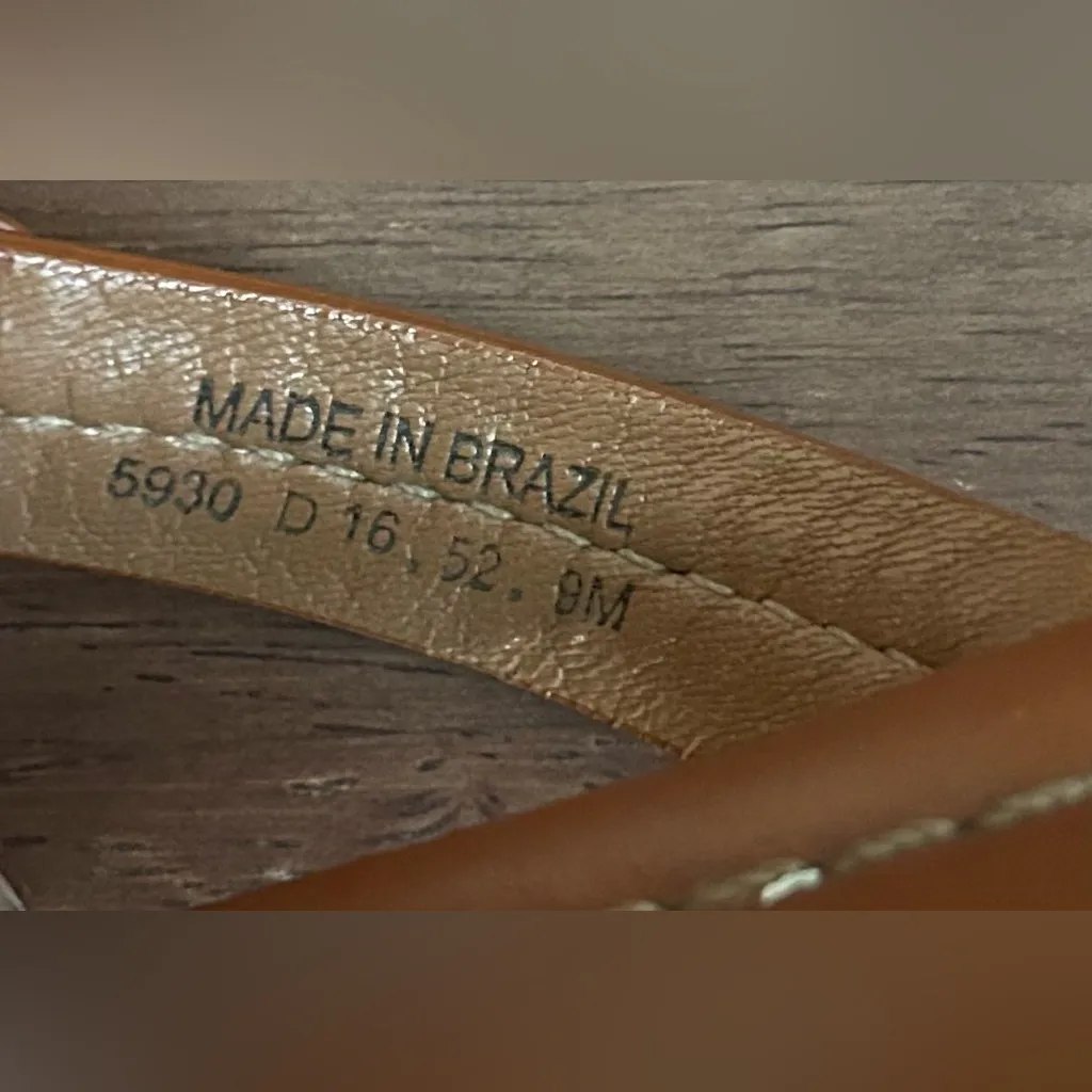 Tory Burch  Miller Sandal in Vintage Vachetta size 9 - Image 6