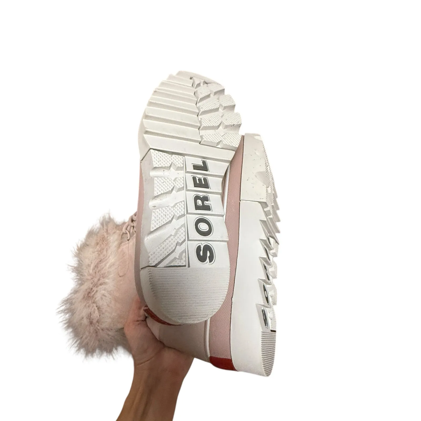 Sorel Joan of Arctic Next Faux Fur Waterproof Snow Boot Mauve Vapor Leather 9.5 - Image 8