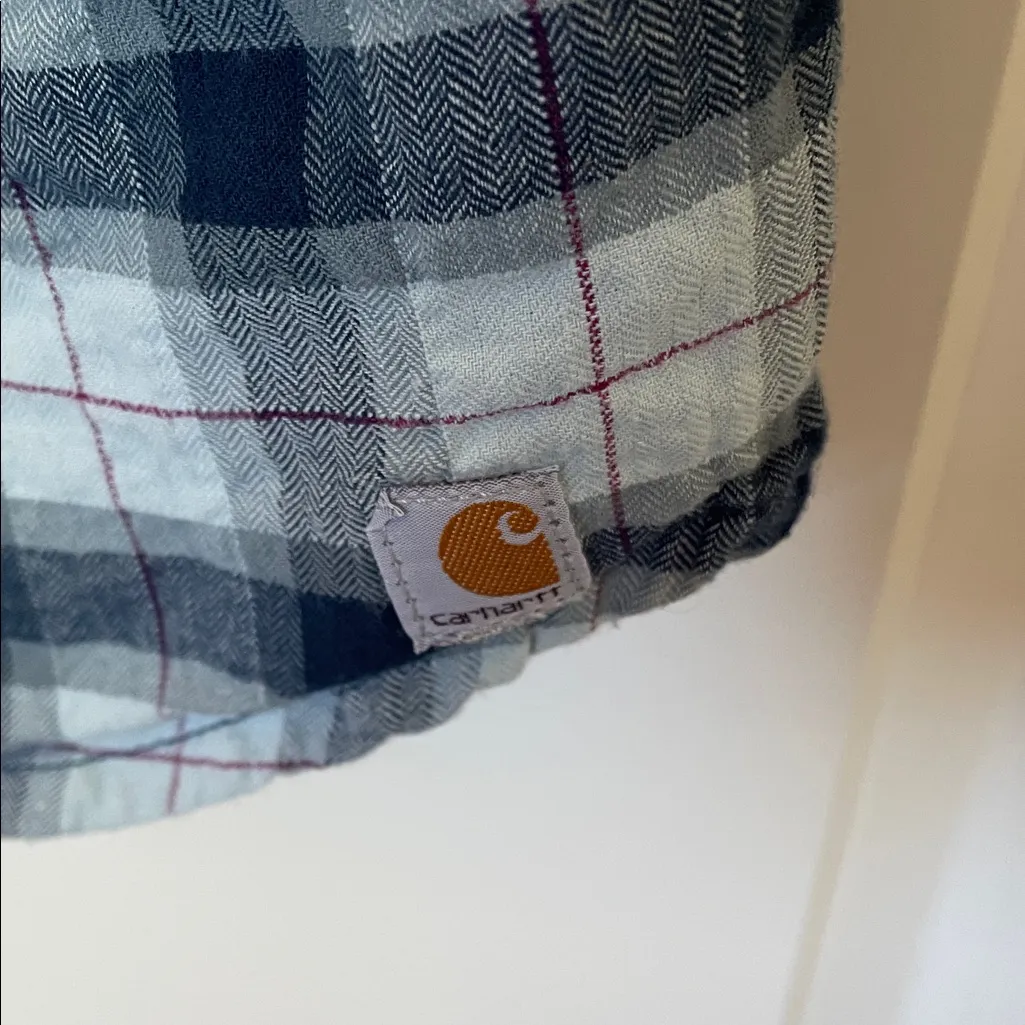 Carhartt Womens Plaid Top Large - Image 4