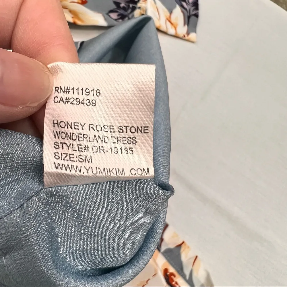 YUMI KIM x Revolve Womens 100% Silk Mini Wonderland Honey Rose Stone Sz SM Party - Image 10