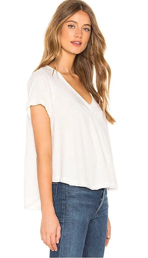 Free People We The Free All You Need Tee White Size XS Oversized - Image 3