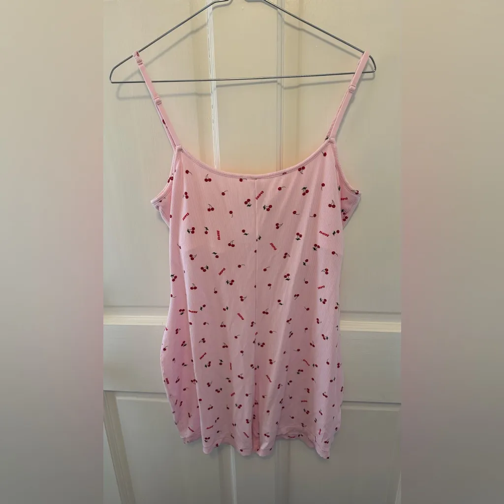 SKIMS Rare Soft Lounge Scoop Onesie in Cherry Blossom Print XL - Image 3