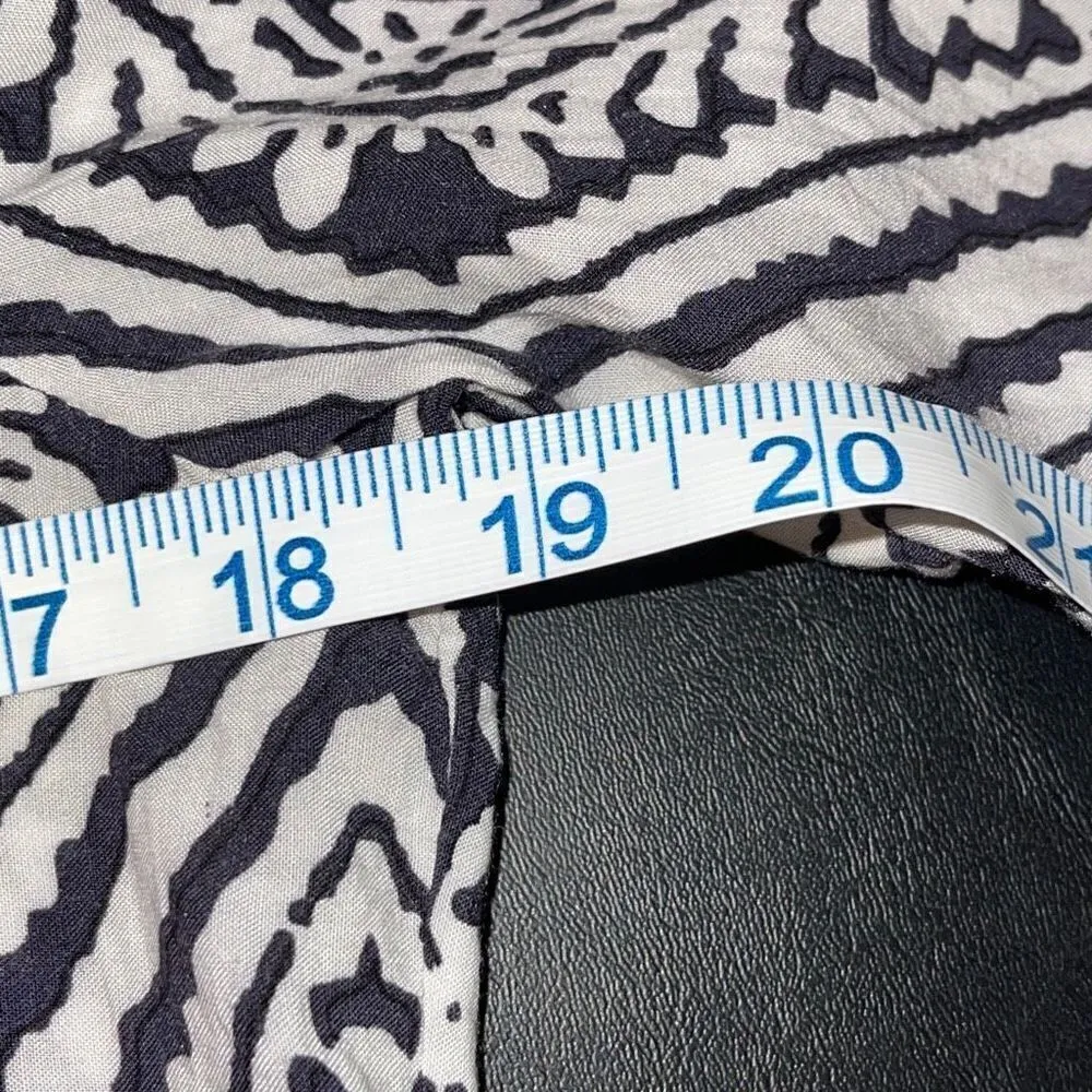 Fun2fun Women's 3/4 Sleeve Top Blouse Bohemian Geometric Tunic Black Size Medium - Image 7