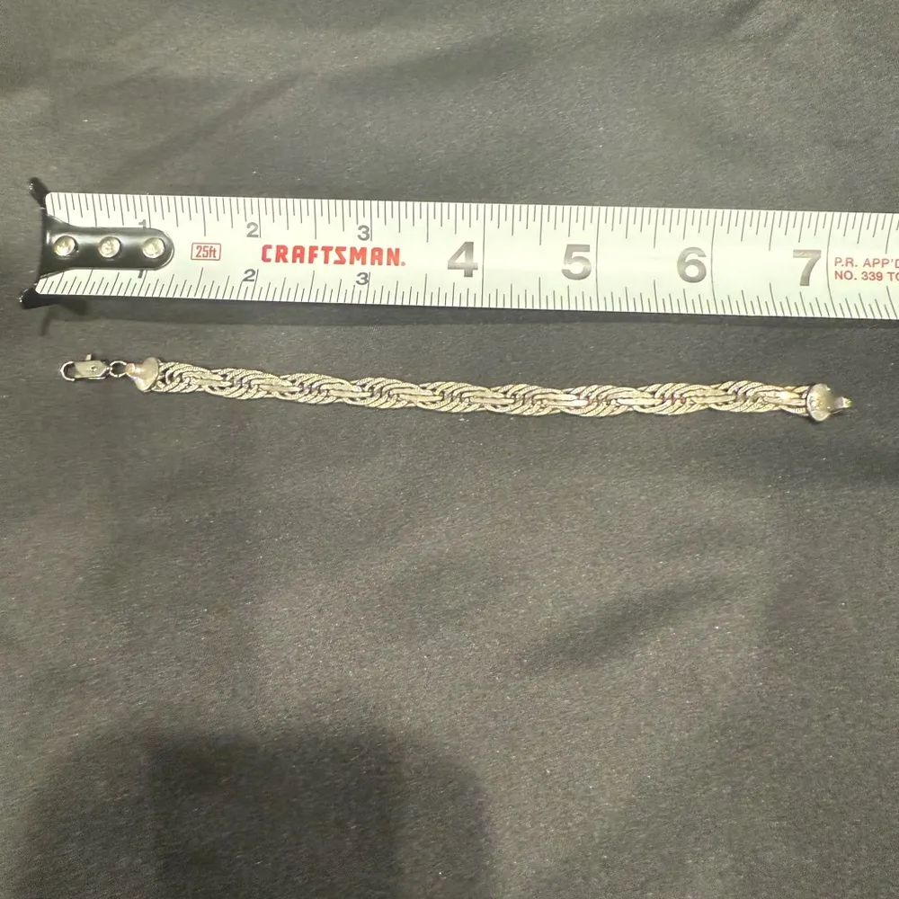 Amazing Vintage Multi Woven Sterling Silver Bracelet from Mexico - Image 15