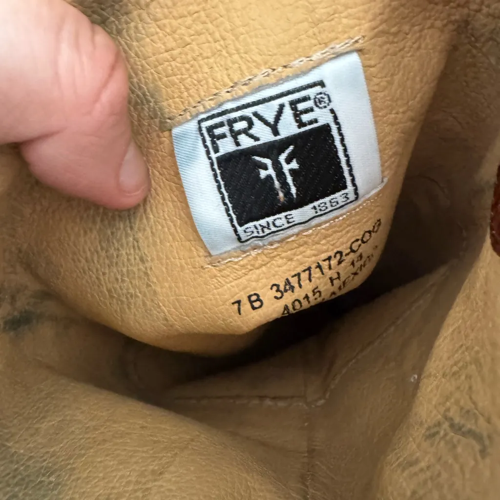 Frye Melissa cognac brown leather boot size 7 - Image 12