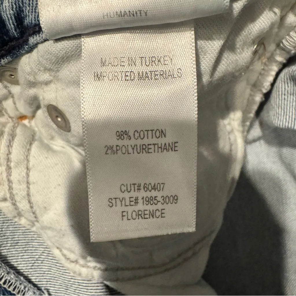 Citizens of Humanity Florence Button fly Straight Leg Crop Jeans Size 28 - Image 8