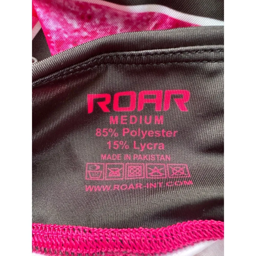 Roar Fitness Women's BJJ Compression Stretch MMA Training Workout Leggings M Pink Size M - Image 4