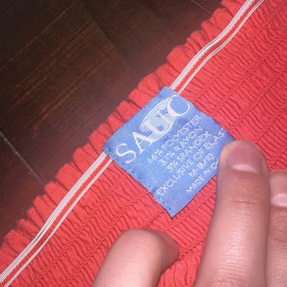 Sauci Dress Womens Medium Bandeau Maxi Strapless Flowy Beachy Pink - Image 2