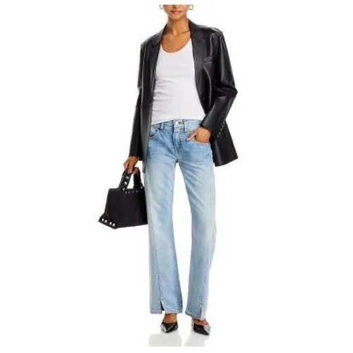 RE/DONE Mid Rise Kick Flare Jeans in Marea Light Wash Denim Size 28 - Image 4