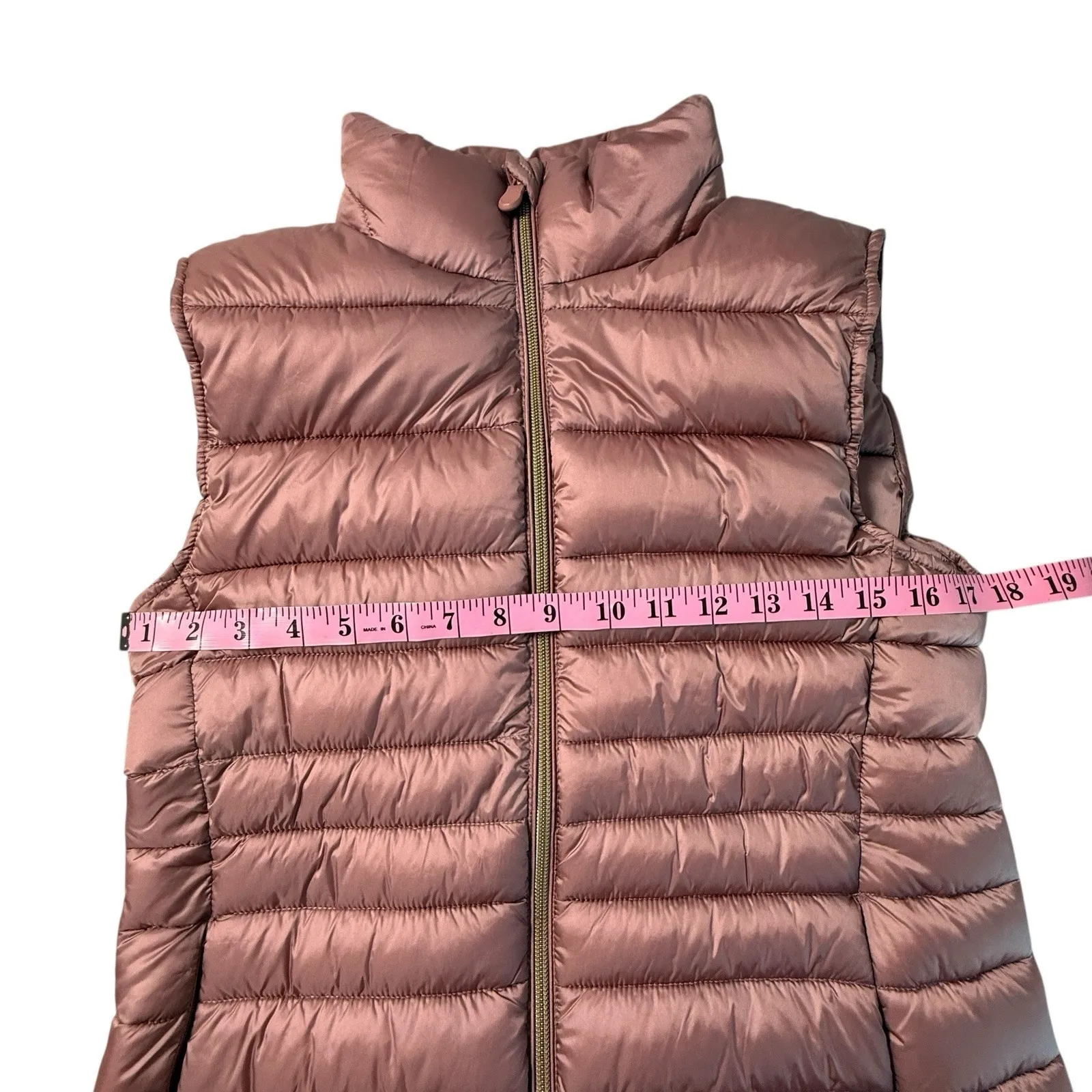 Save The Duck‎ Lynn Vest Womens Small Ultra Light Puffer Jacket Eco Purple Mauve Pink - Image 6
