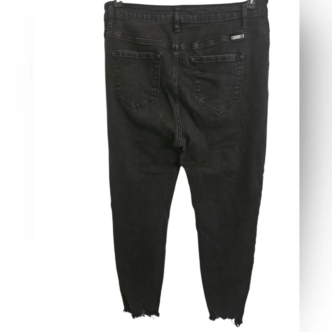 KanCan East Hartford High Rise Button Fly Black Skinny Jeans Sz 31/15 - Image 4