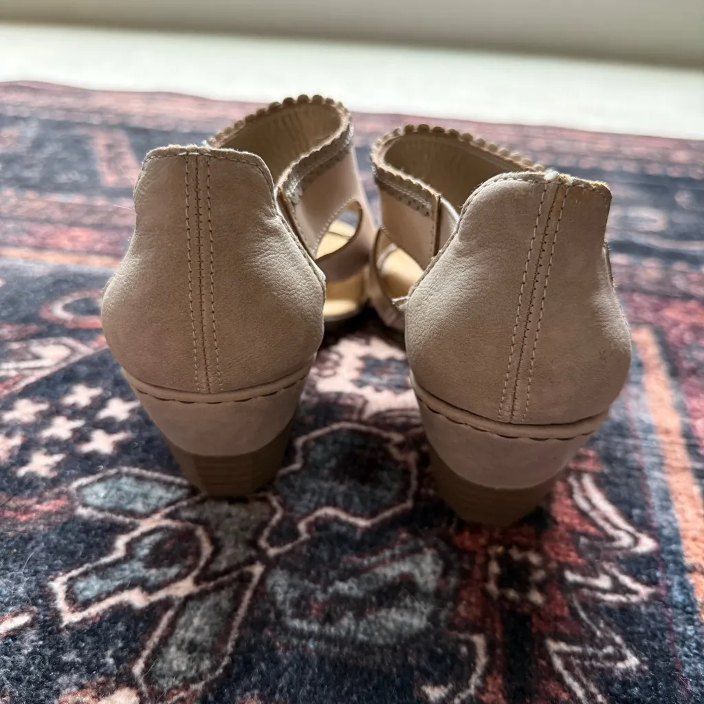 Rieker block heel slip on heels ankle stretch moonstone Size 6 - Image 8