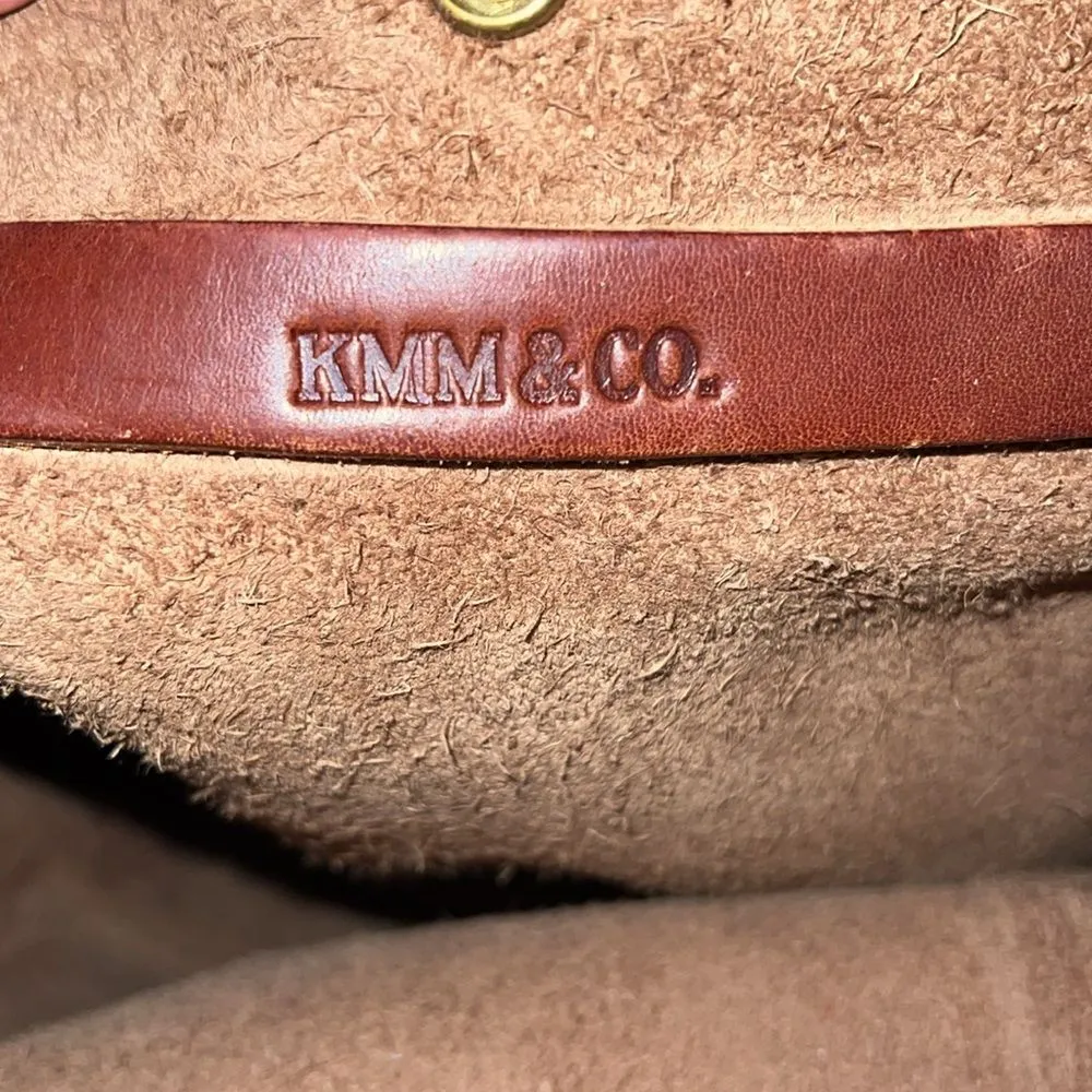 KMM & Co Brown Leather Tote Bag - Image 5