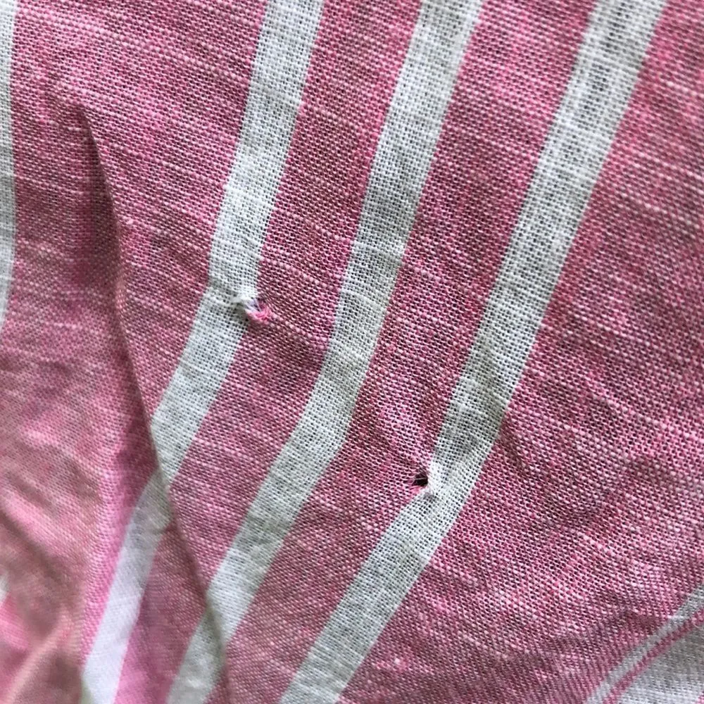 Nautica Pink & White Striped Tie Waist Top S NWT - Image 12