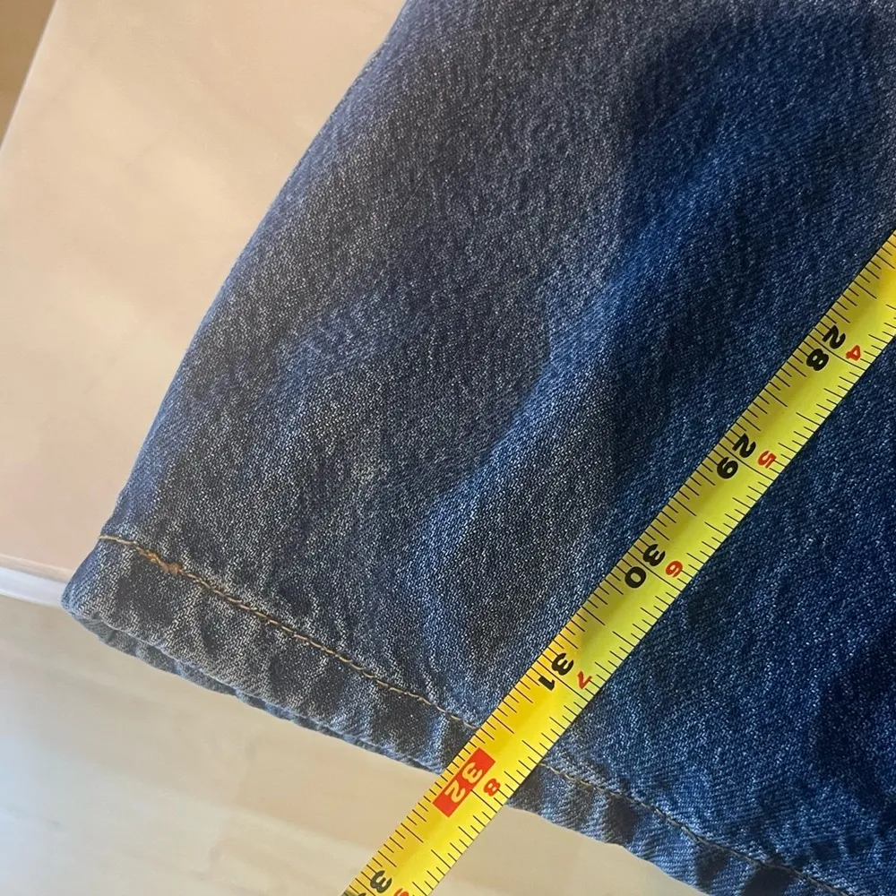 Cotton On Relaxed Cargo Jeans Nordic Blue Size 36 Vintage Fit Denim - Image 9