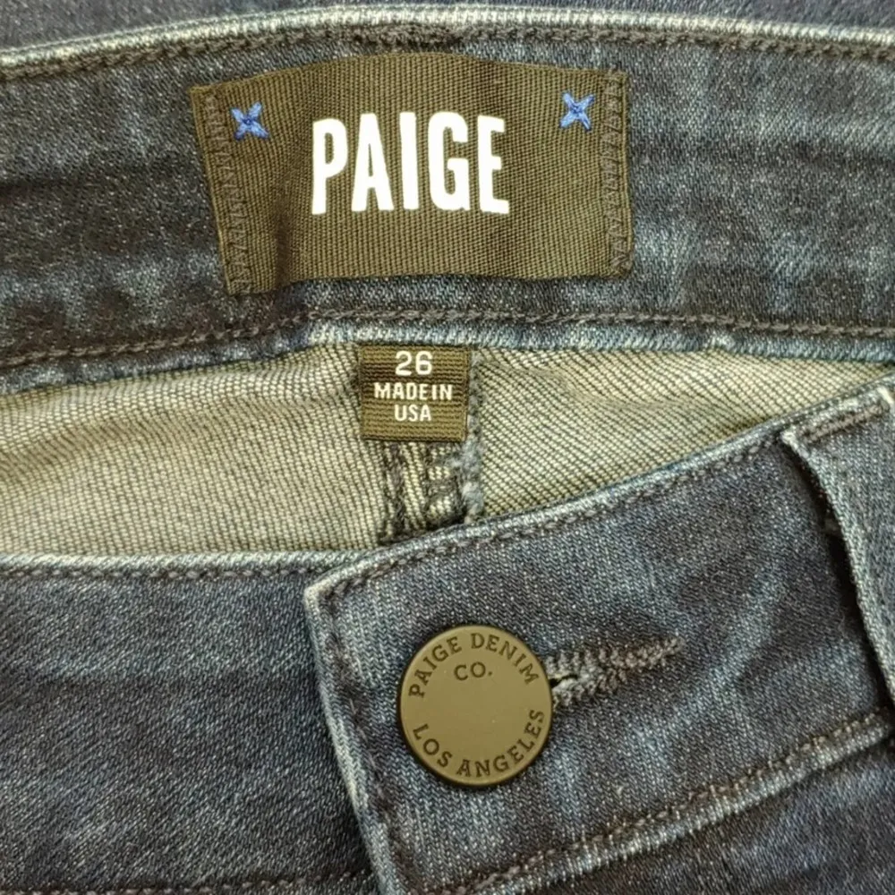 PAIGE Merritt Ruffle Hem Cropped Jeans Women’s 26 - Image 4