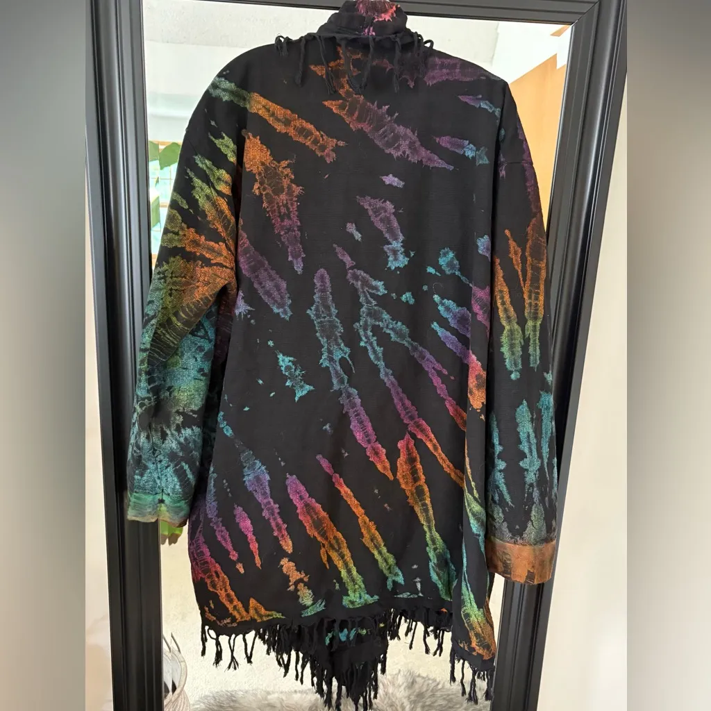 Black Tie Dye Kimono Size undefined - Image 2