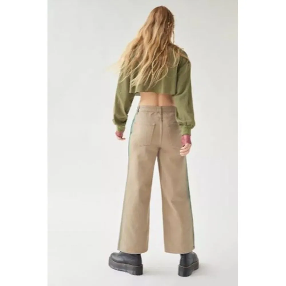 BDG Urban Outfitters Women's High & Wide Jeans Sz 26 Beige Green New - Image 5