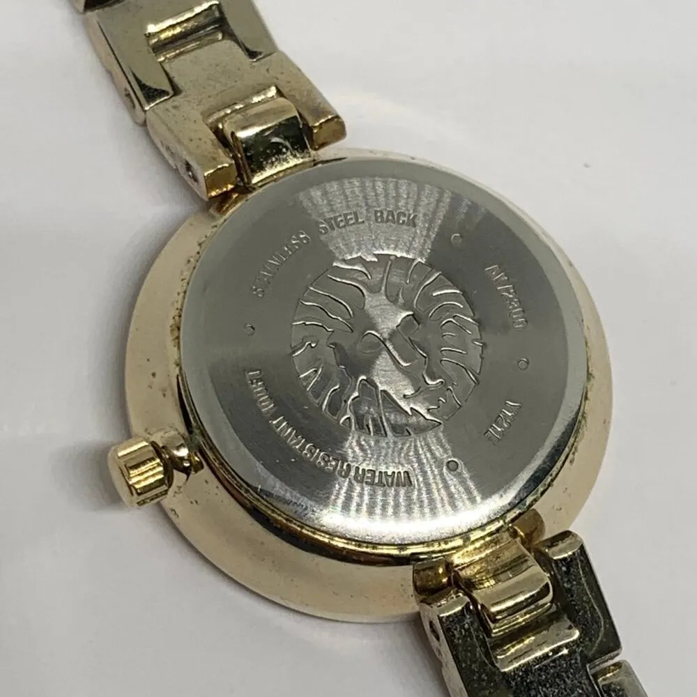 Anne Klein Diamond women’s quartz analog watch 26mm gold tone bracelet size 6.5” - Image 5