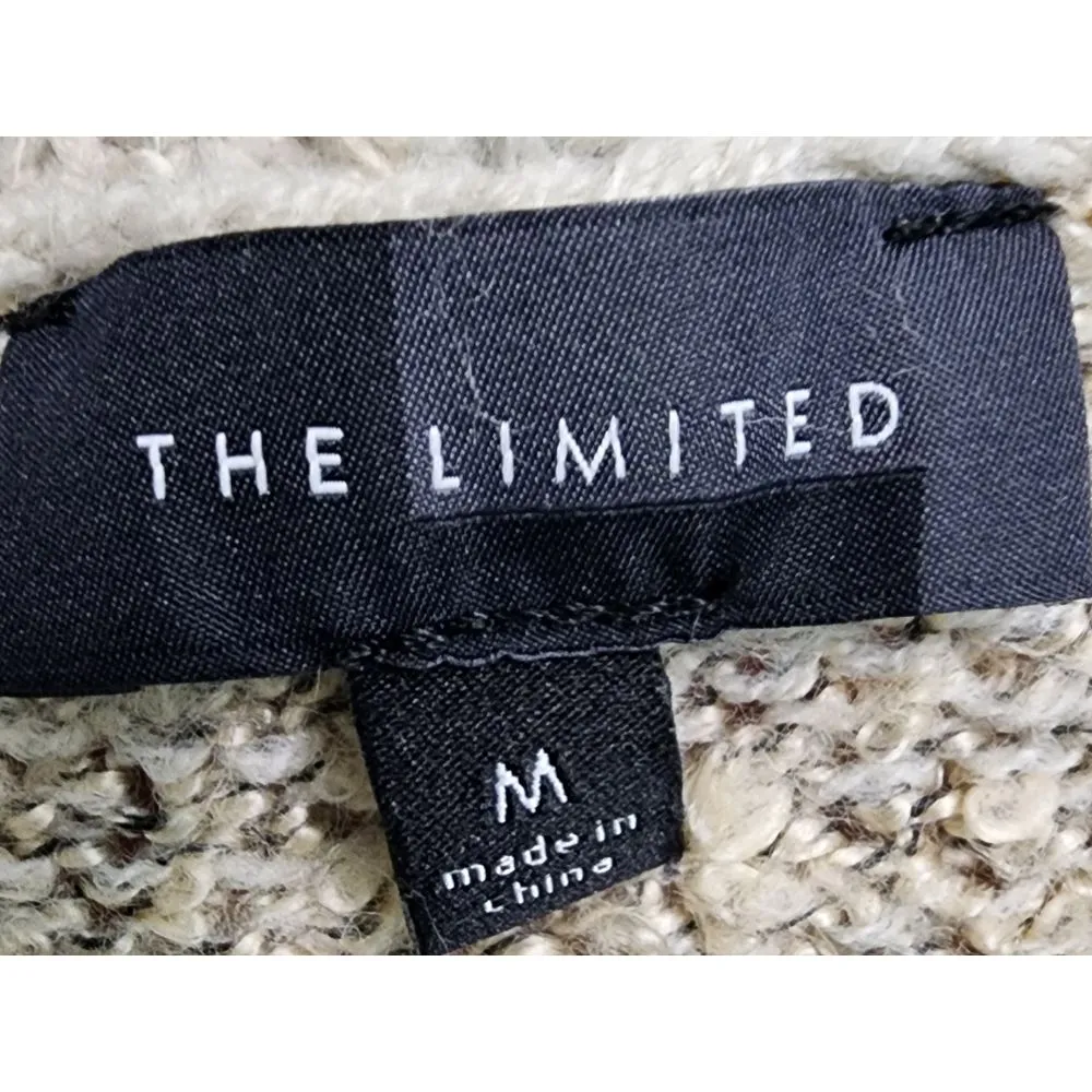 The Limited Cozy Beige Knit Sweater Women's‎ Casual Pullover Medium - Image 3