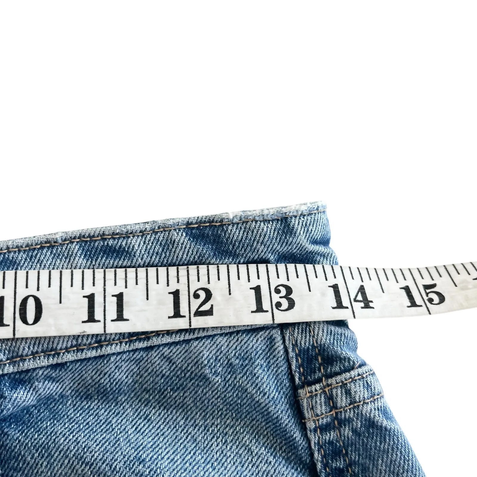 Zara Blue Denim A-Line Jean Midi Skirt Women’s Size Small - Image 6