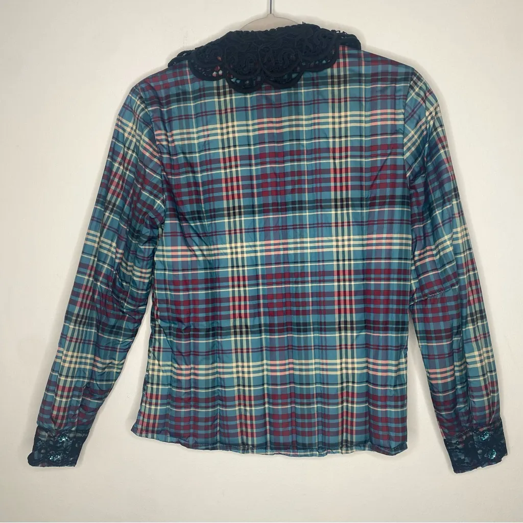 Cardocile Plaid Down Puffer Jacket in size M Size M - Image 4