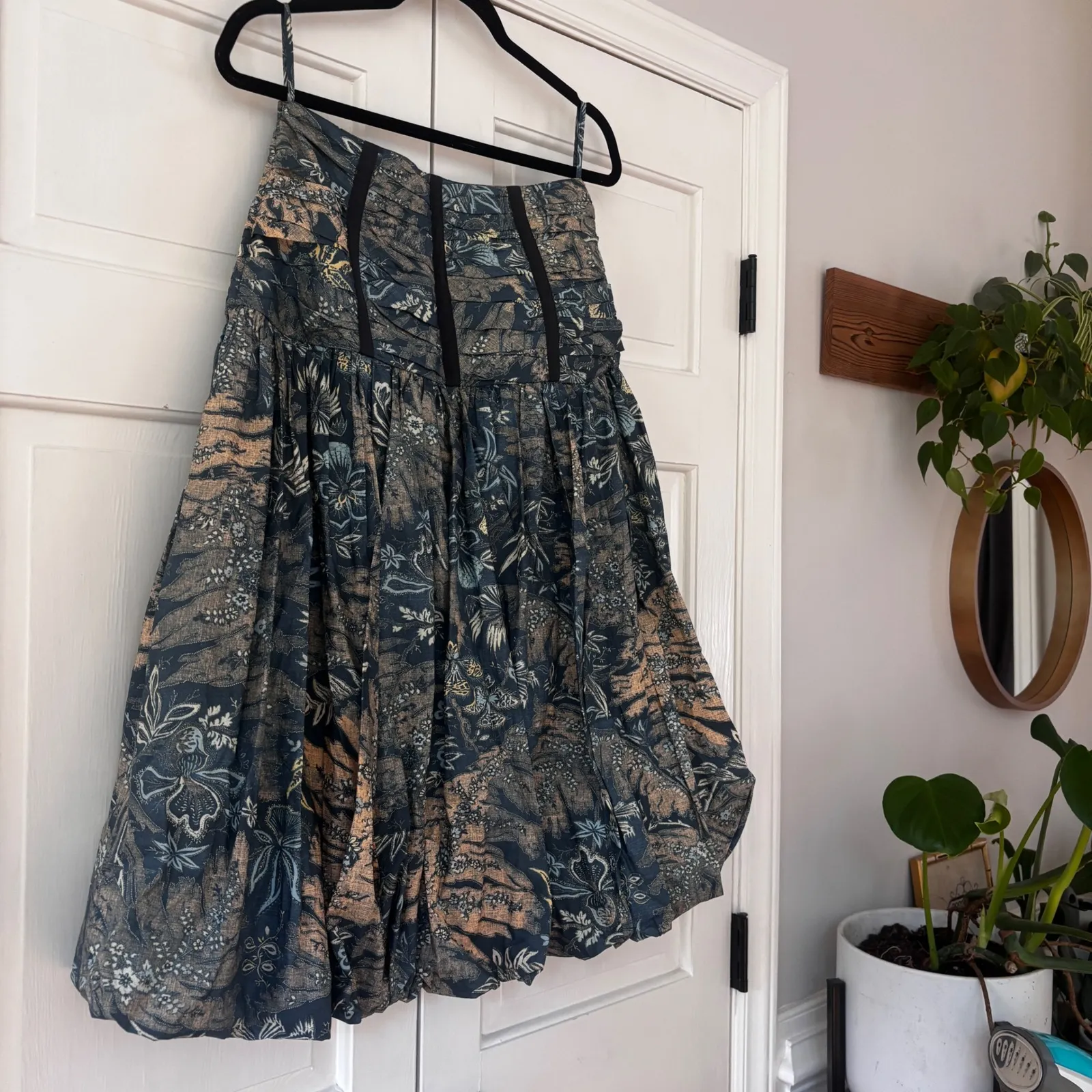 Ulla Johnson Roselani Skirt Bubble Hem Size 4 Small Midi Skirt Waimea‎ Floral - Image 12