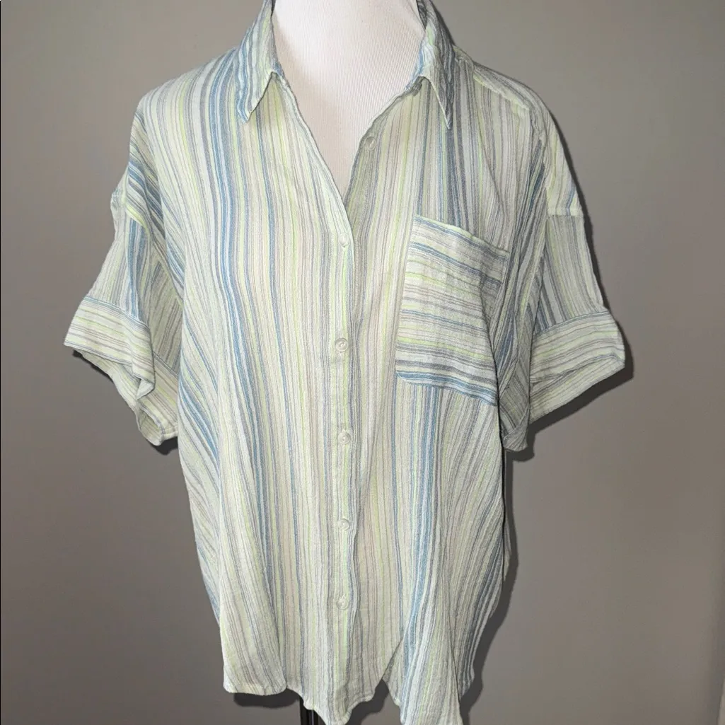 Rag & Bone Lenny Striped Tie Shirt - Image 3