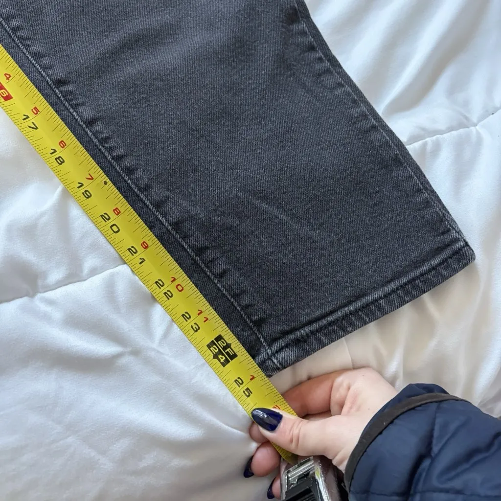 Levis Black Womens Size W30 L27 High Waisted Mom Jeans Gothic Grunge Vampire - Image 4