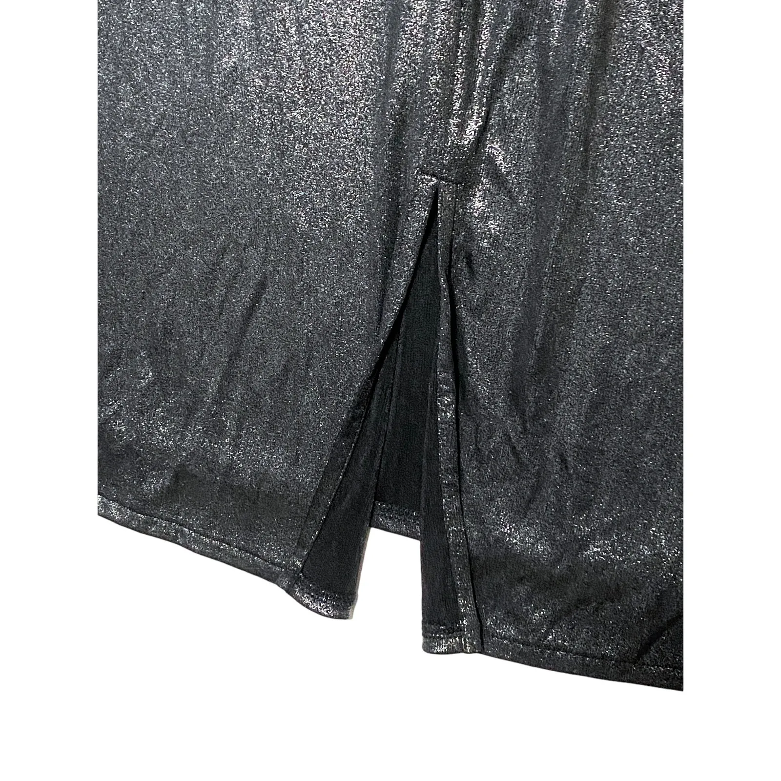 Worthington Sleeveless Blouse 2X Metallic Whimsigoth Dressy Top Shimmer Luxury - Image 3