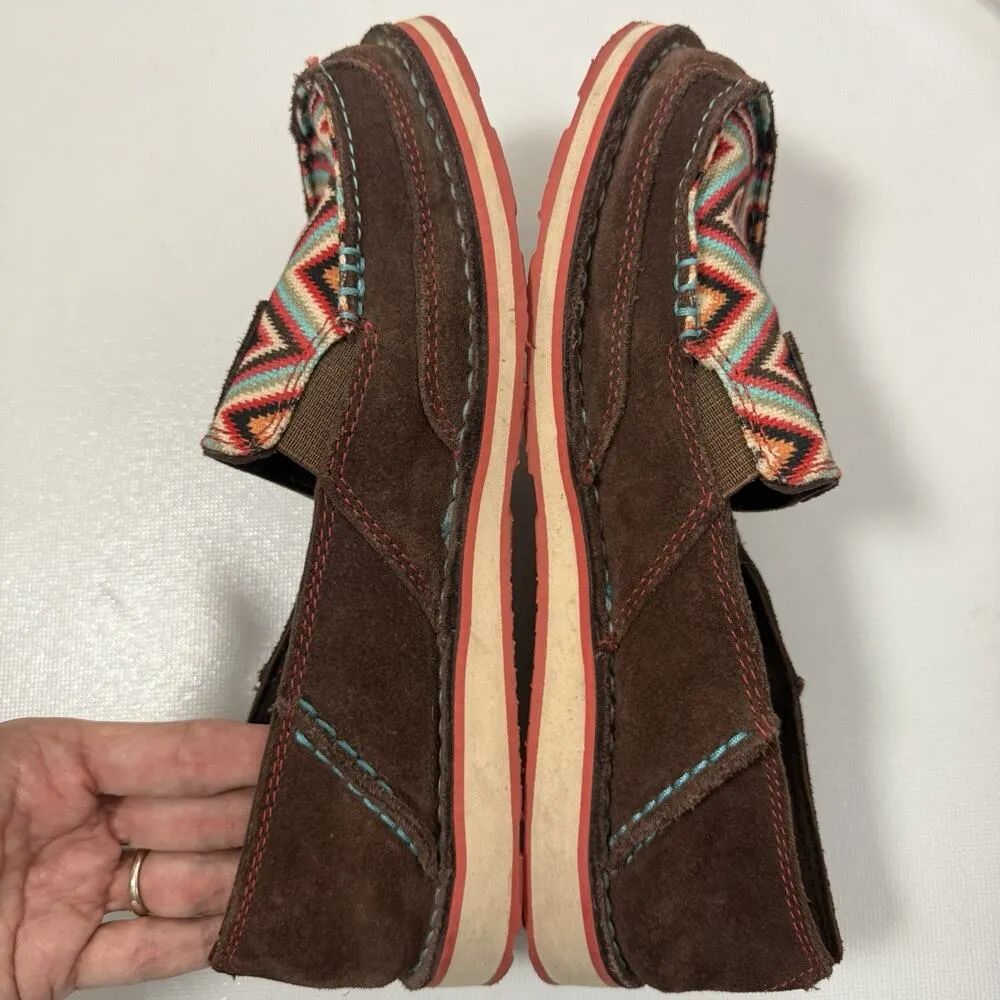 Ariat Loafers Womens Size 6.5B Aztec Palm Brown Cruiser Shoe Westerncore Cowgirl - Image 4