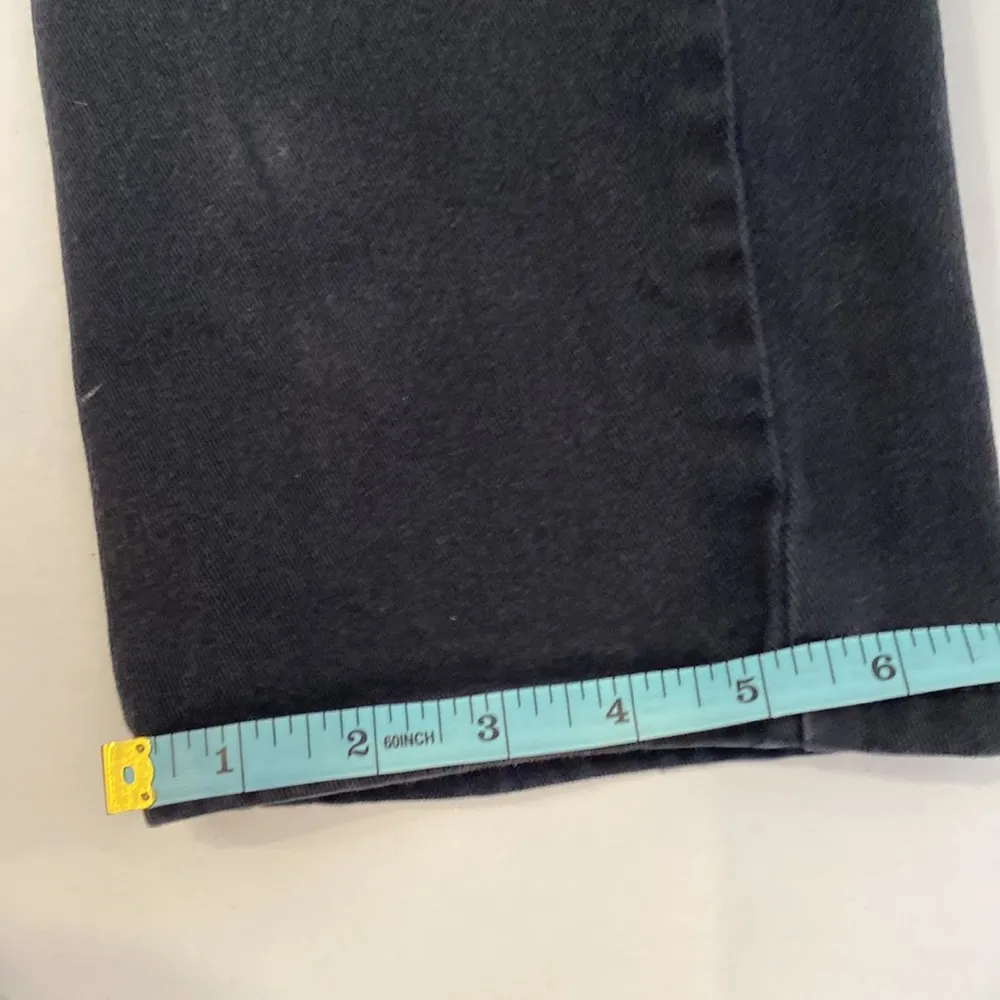 Gloria Vanderbilt Black Straight Leg High Rise Jeans Sz 8 Long Cotton Casual - Image 13