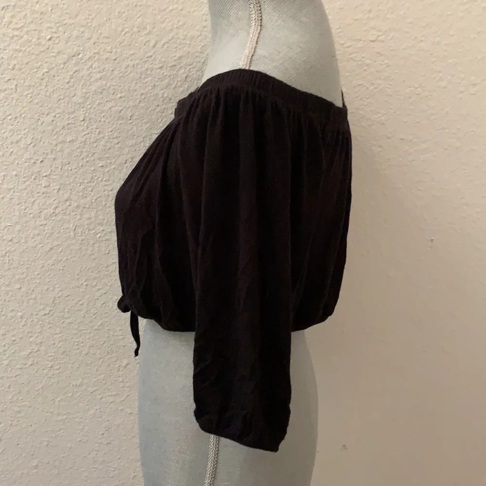 L A Hearts  Pac Sun black crop top juniors Large L versatile beautiful Y2K - Image 3